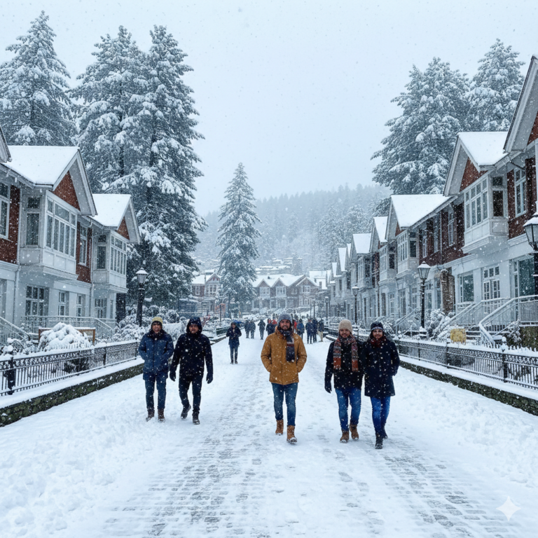 snowfall in Shimla