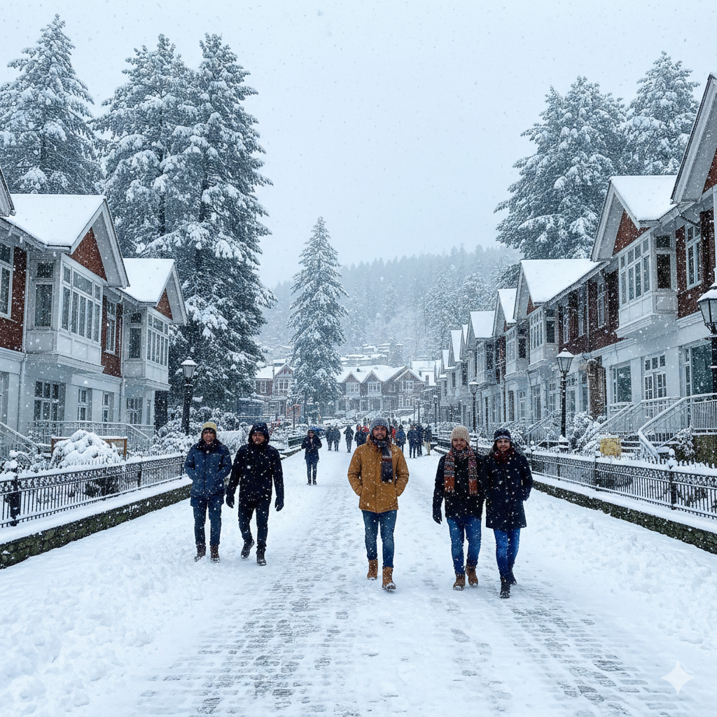 snowfall in Shimla